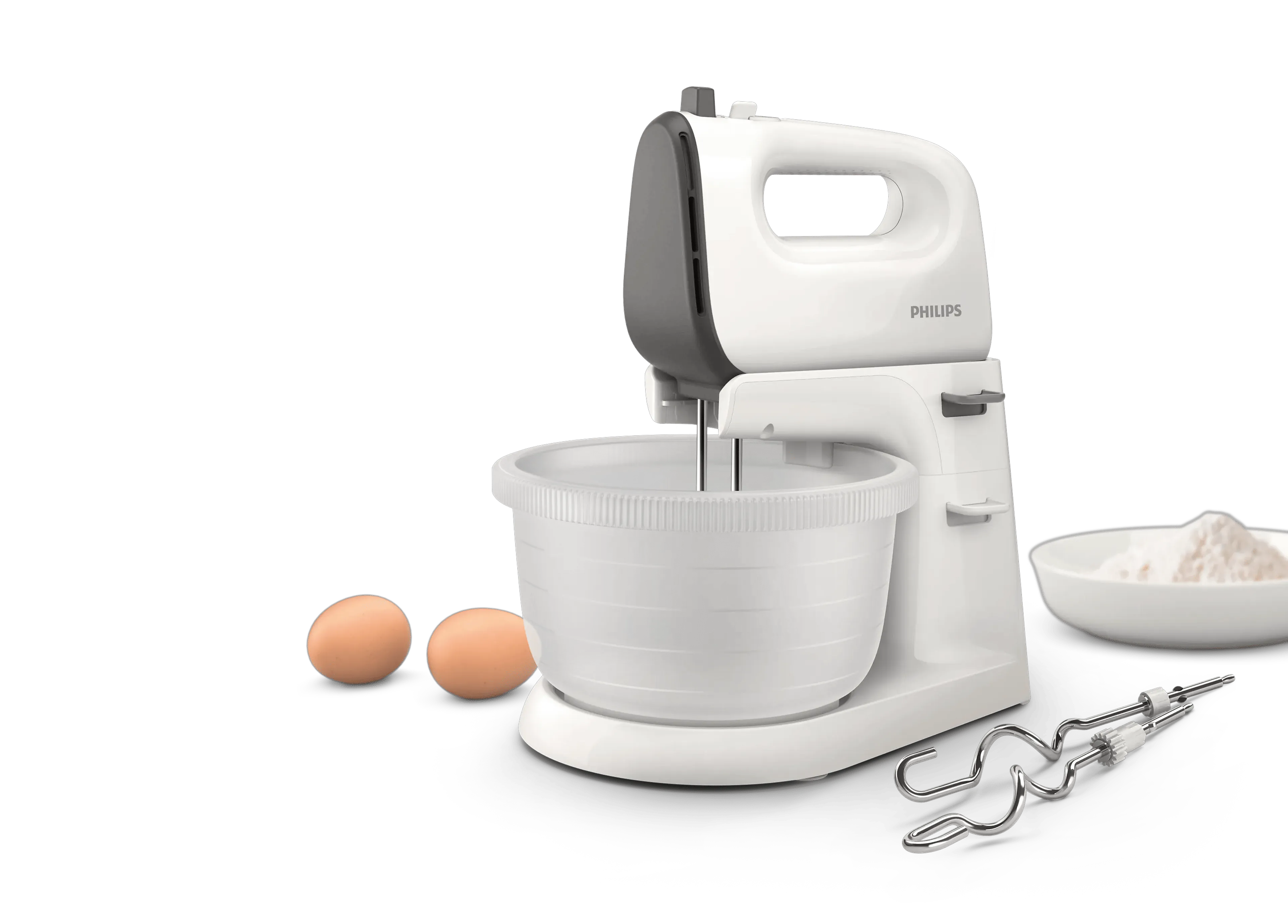 Philips 5000 series HR3745/00 mixer - 450W - 5 snelheden - autoroterende kom - roestvrijstalen kloppers