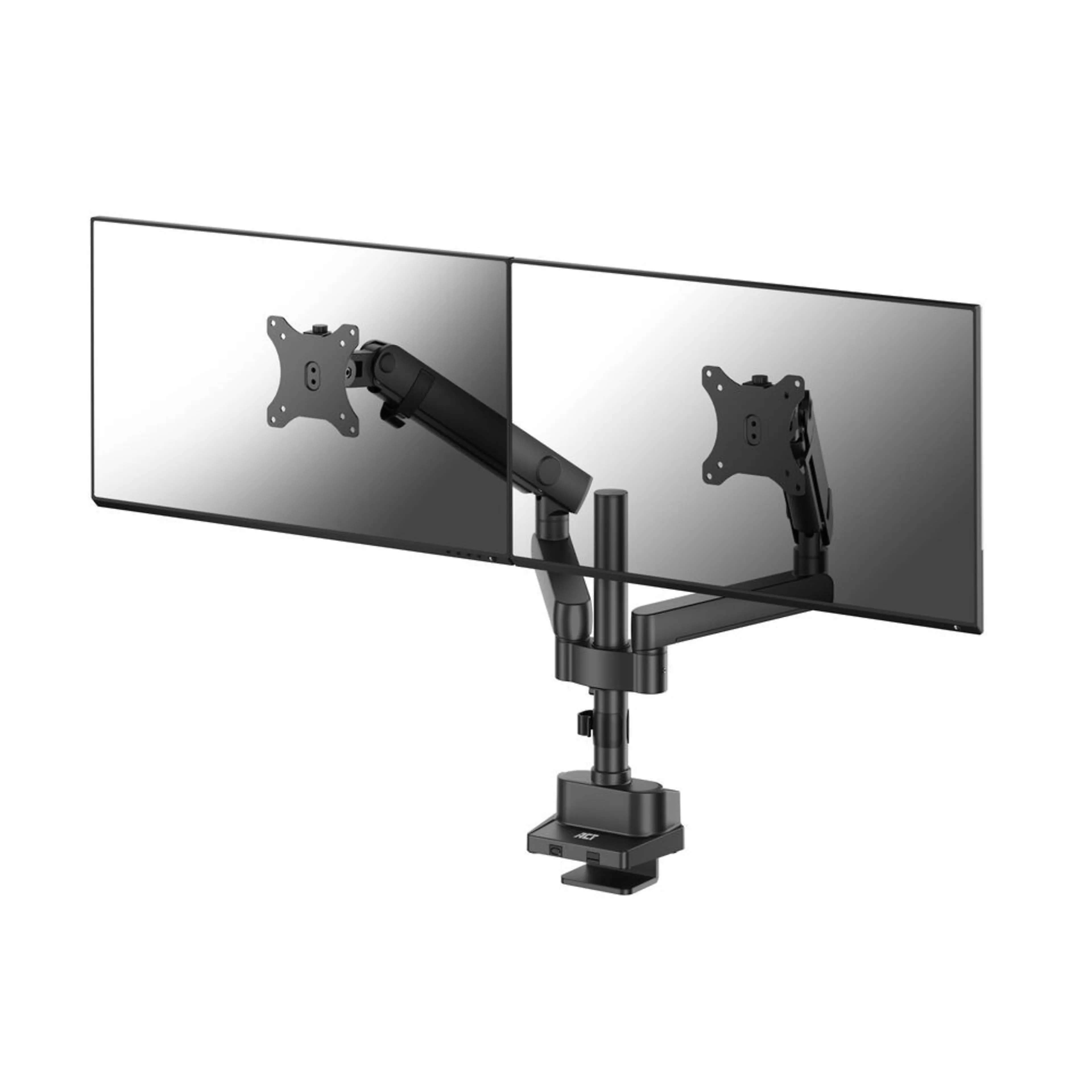 ACT monitorarm office solid pro AC8328 - mechanische veer - 2 schermen - 35" - tot 12kg