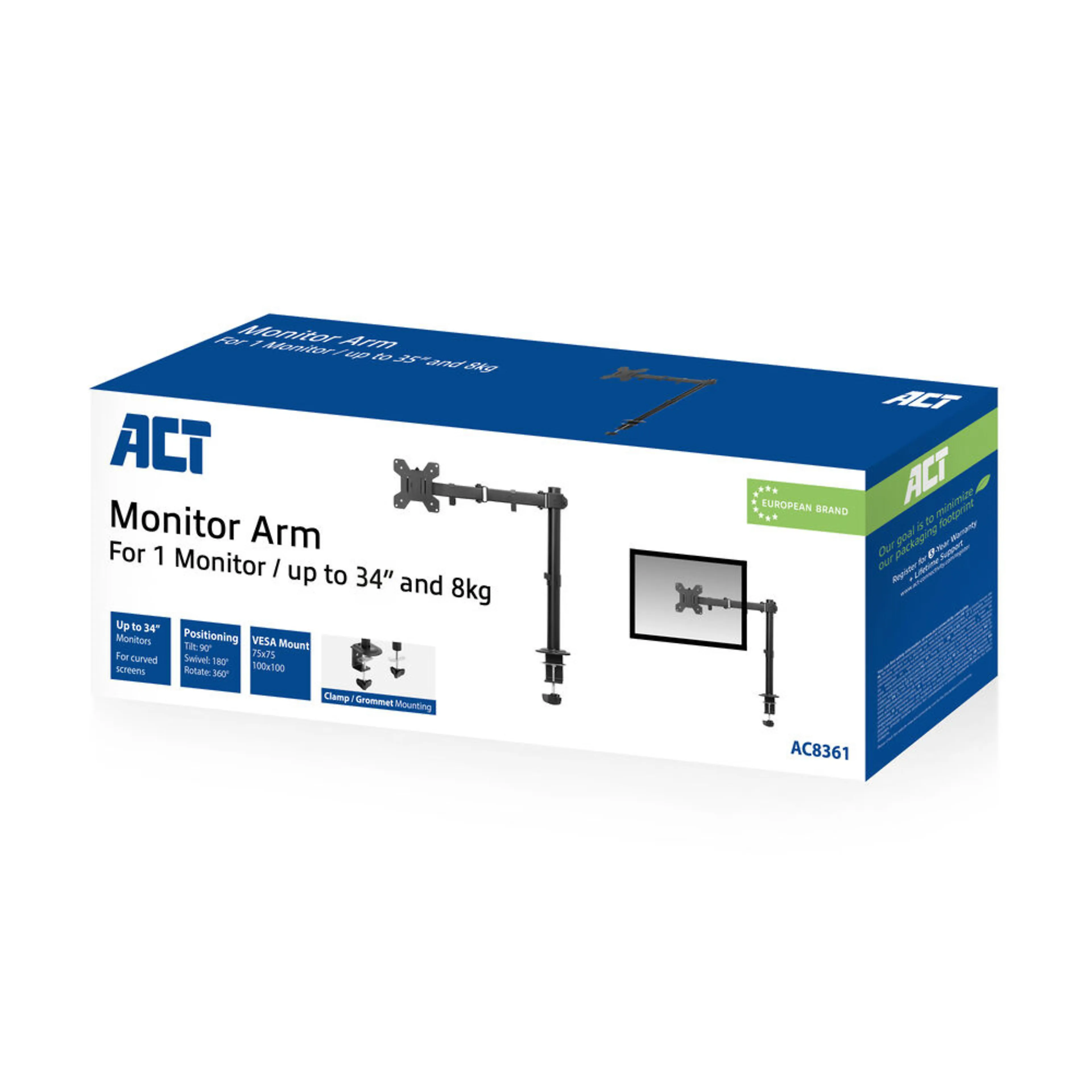 ACT support de refroidissement pivotant pour ordinateur portable - réglable en hauteur - ventilateur USB - antidérapant