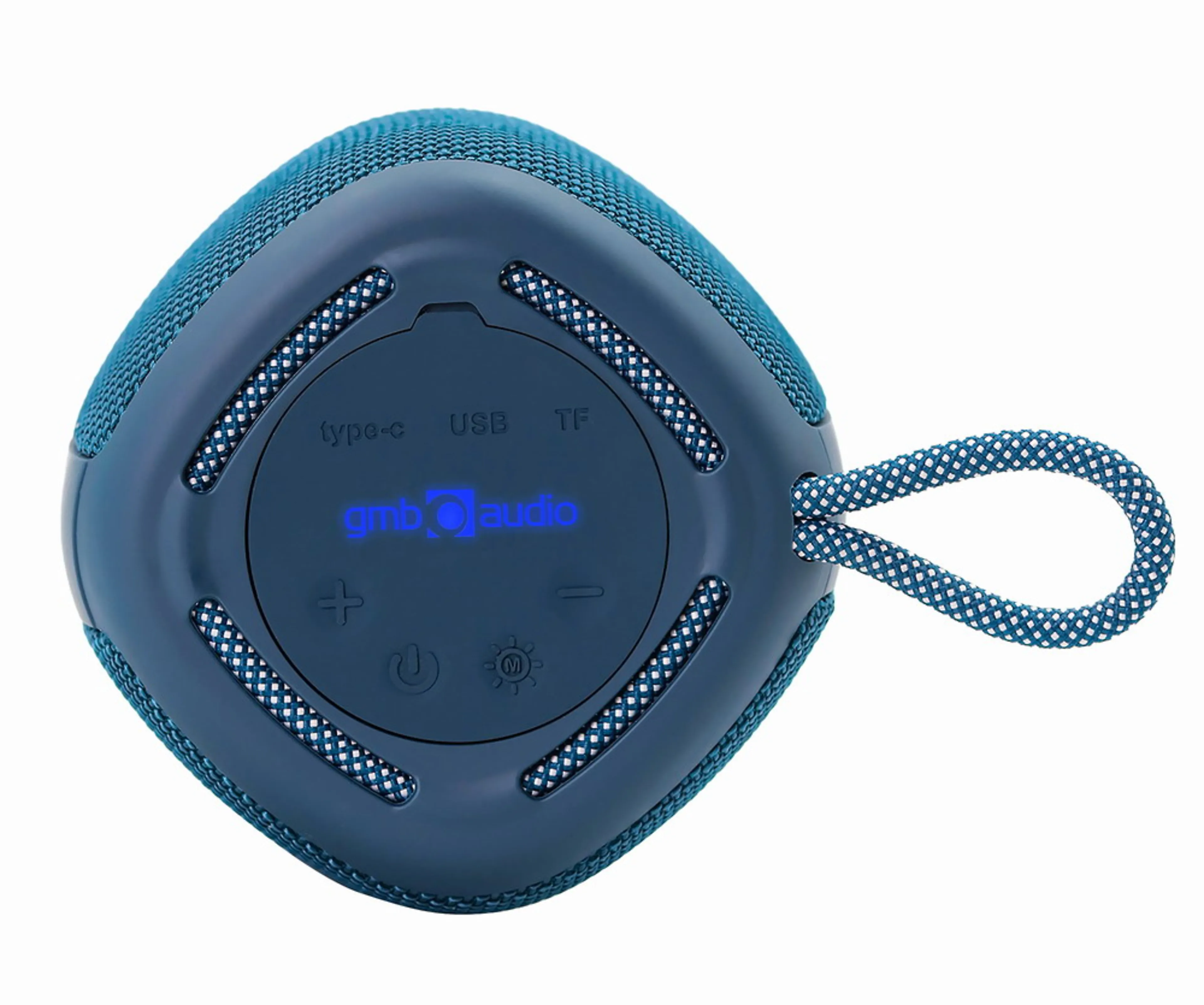 Gembird Haut-parleur BT SPK-BT-LED-03-B - Bluetooth - micro intégré - effet lumineux led rvb - entrée AUX