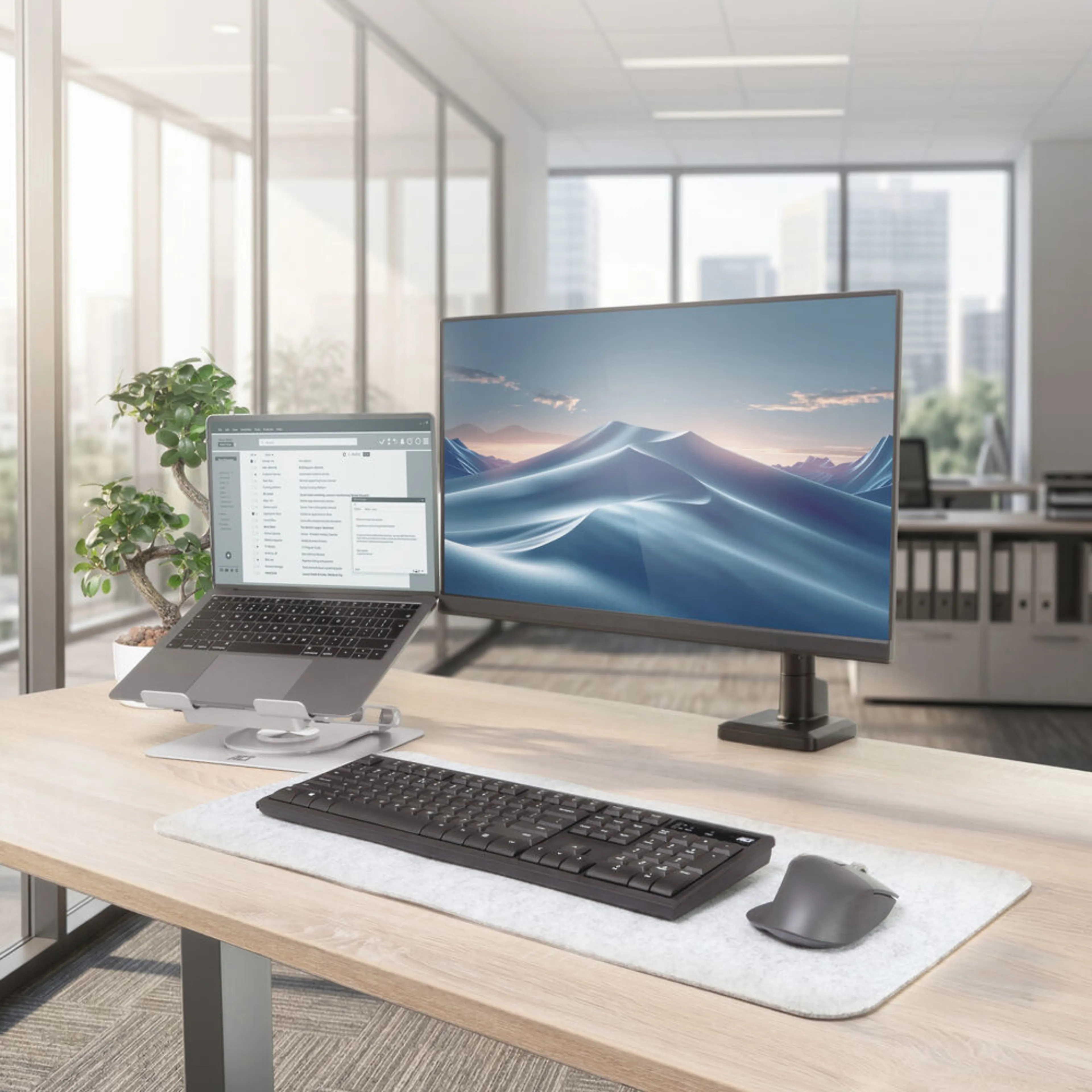 ACT support de refroidissement pivotant pour ordinateur portable - réglable en hauteur - ventilateur USB - antidérapant