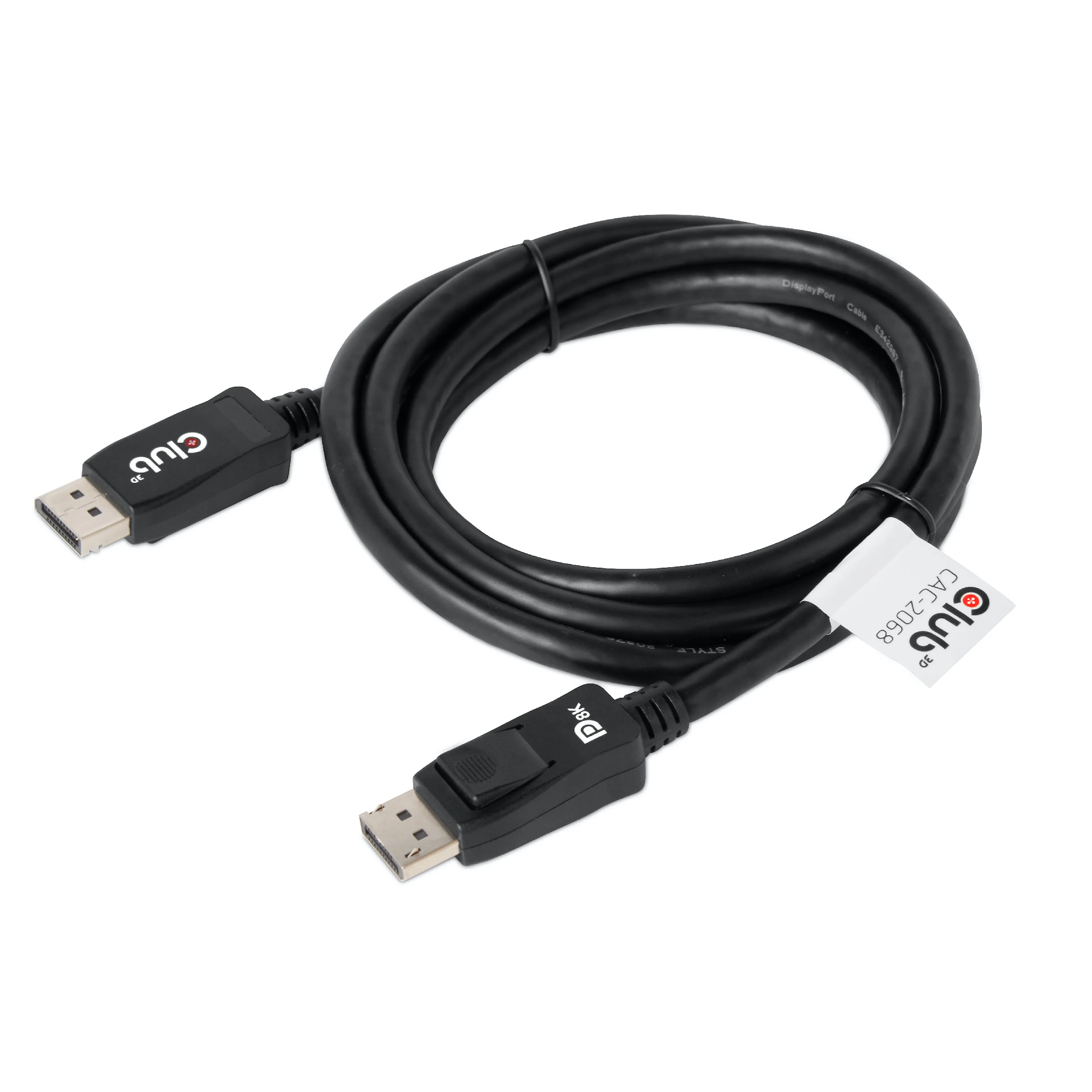 Club 3D DisplayPort 1.4 HBR3 Cable 2m - Mâle/Mâle - 8K60Hz