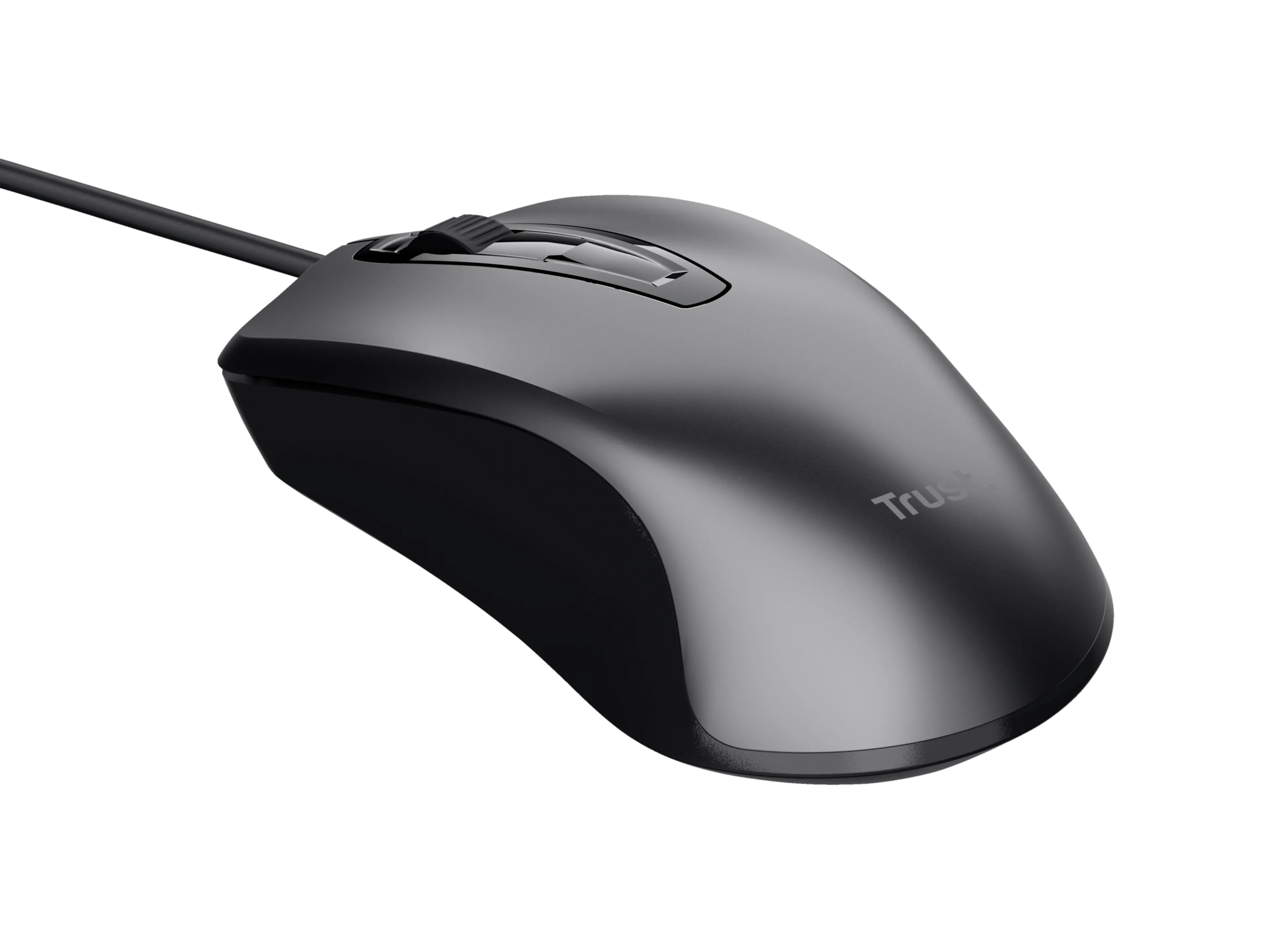 Trust carve bekabelde optische muis - usb - 1200 dpi - zwart - 3 knoppen