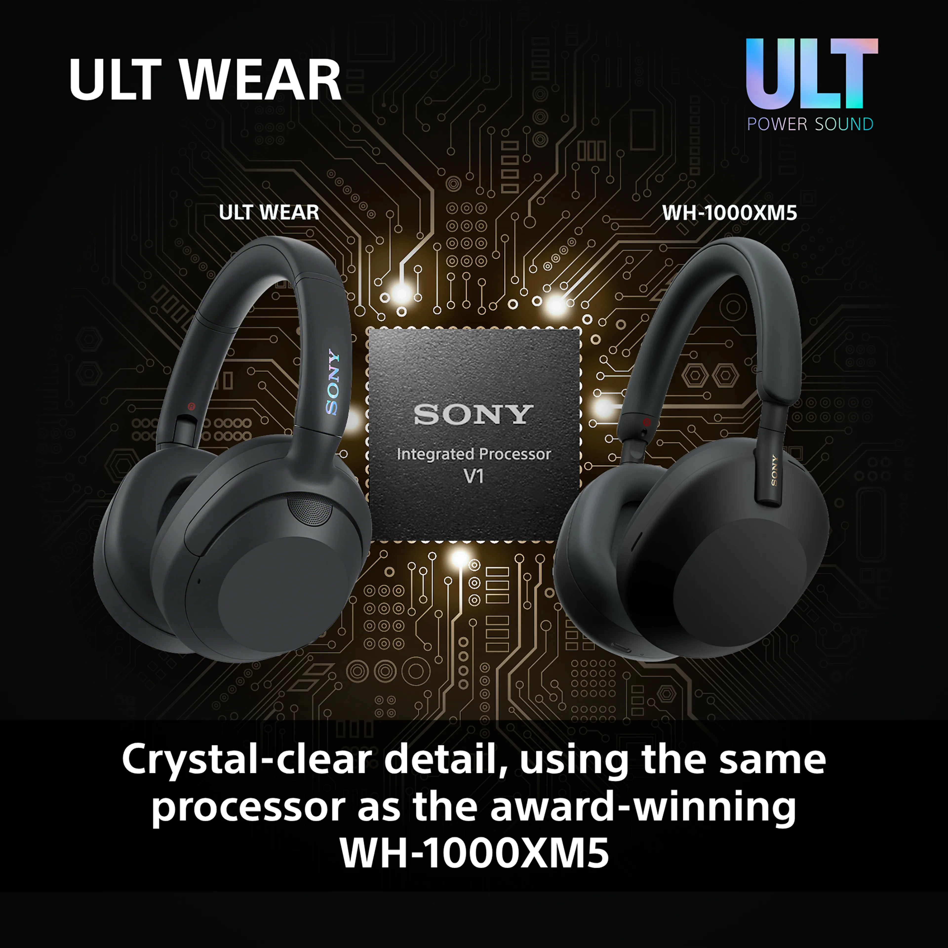 Sony casque Bluetooth ULT WEAR WHULT900NW - connectivité sans fil - réduction de bruit - blanc