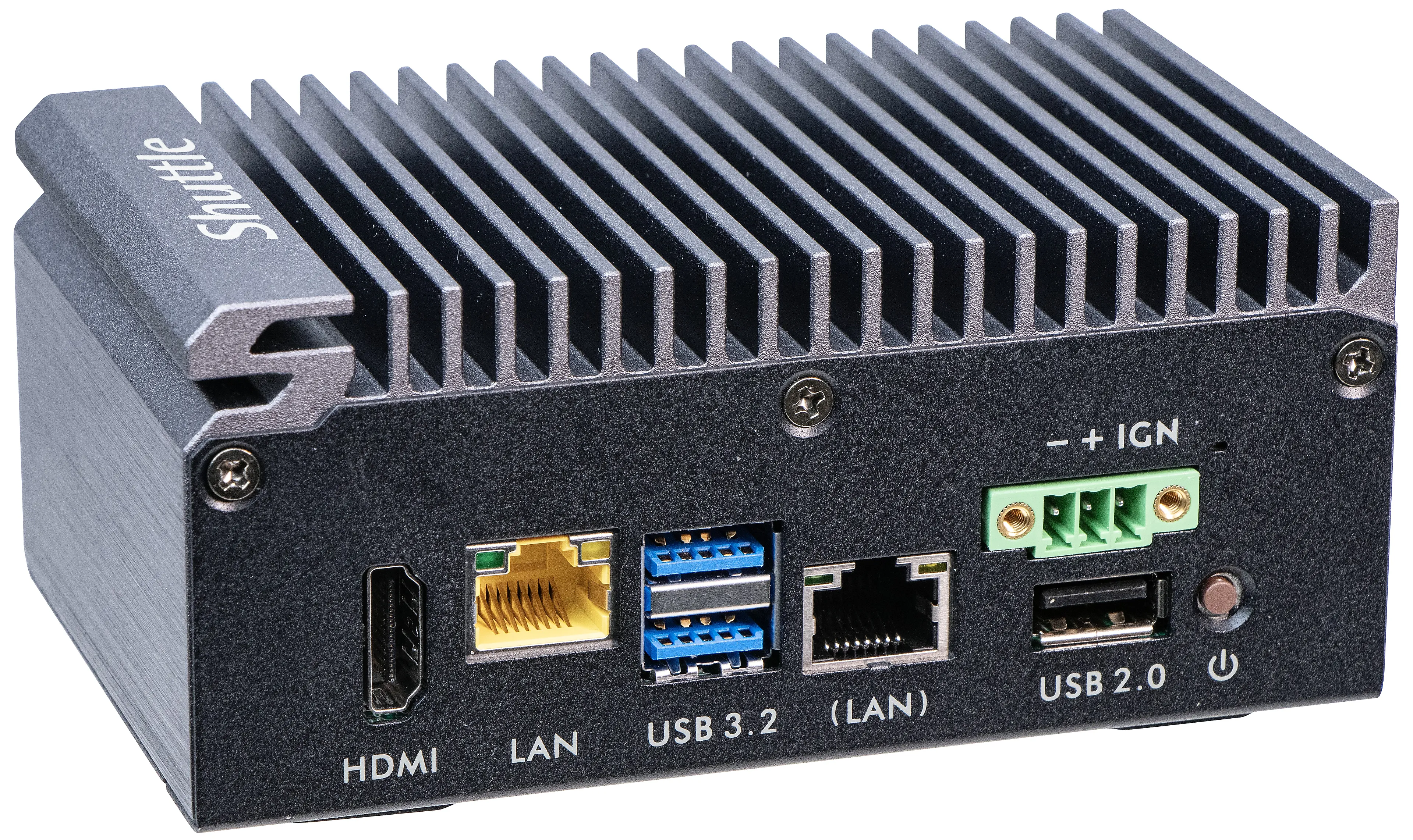 Shuttle Edge PC SPCEL03 - Intel Atom x6413E - 2x 2.5G LAN - 1x COM - Ventilatorloos 24/7