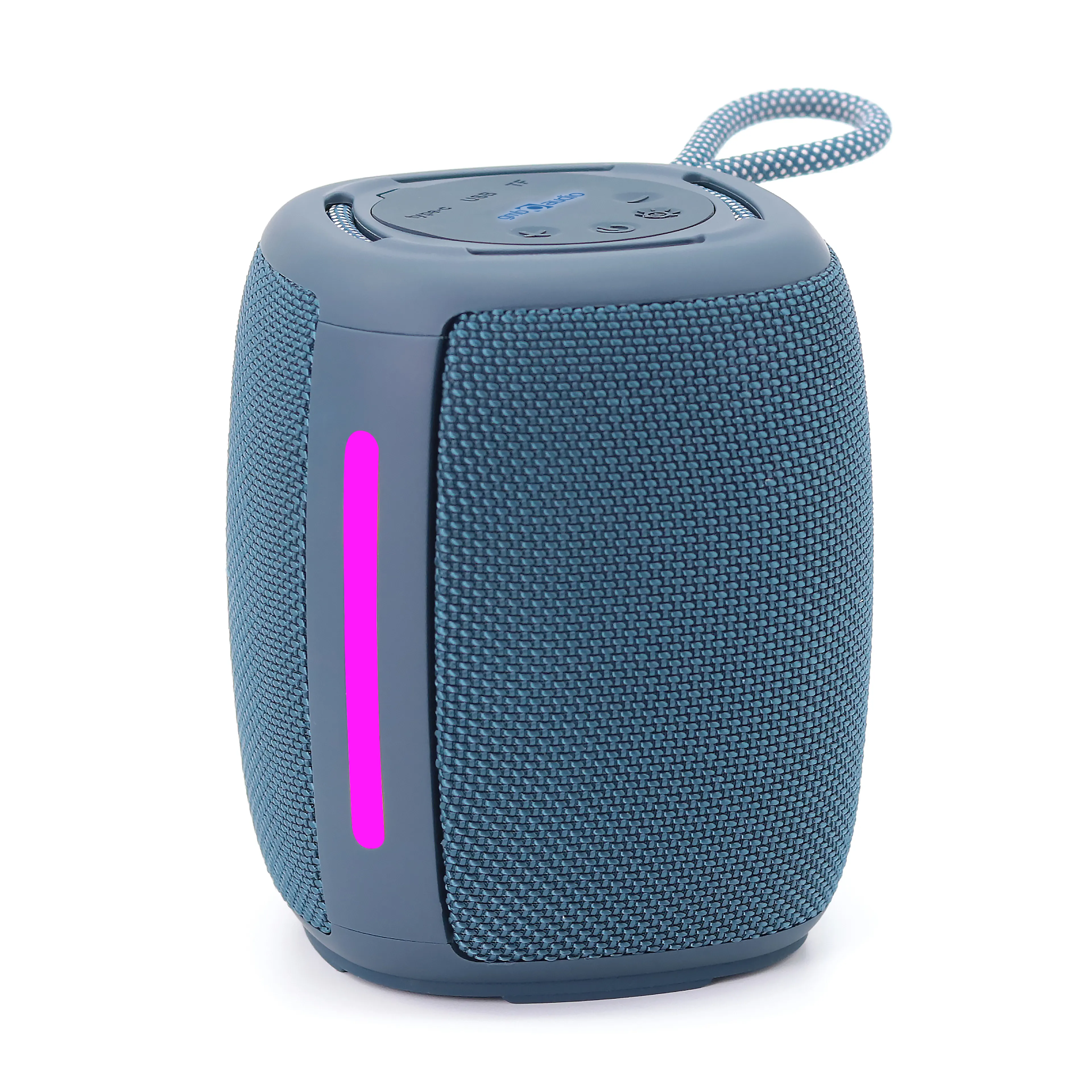 Gembird Haut-parleur BT SPK-BT-LED-03-B - Bluetooth - micro intégré - effet lumineux led rvb - entrée AUX