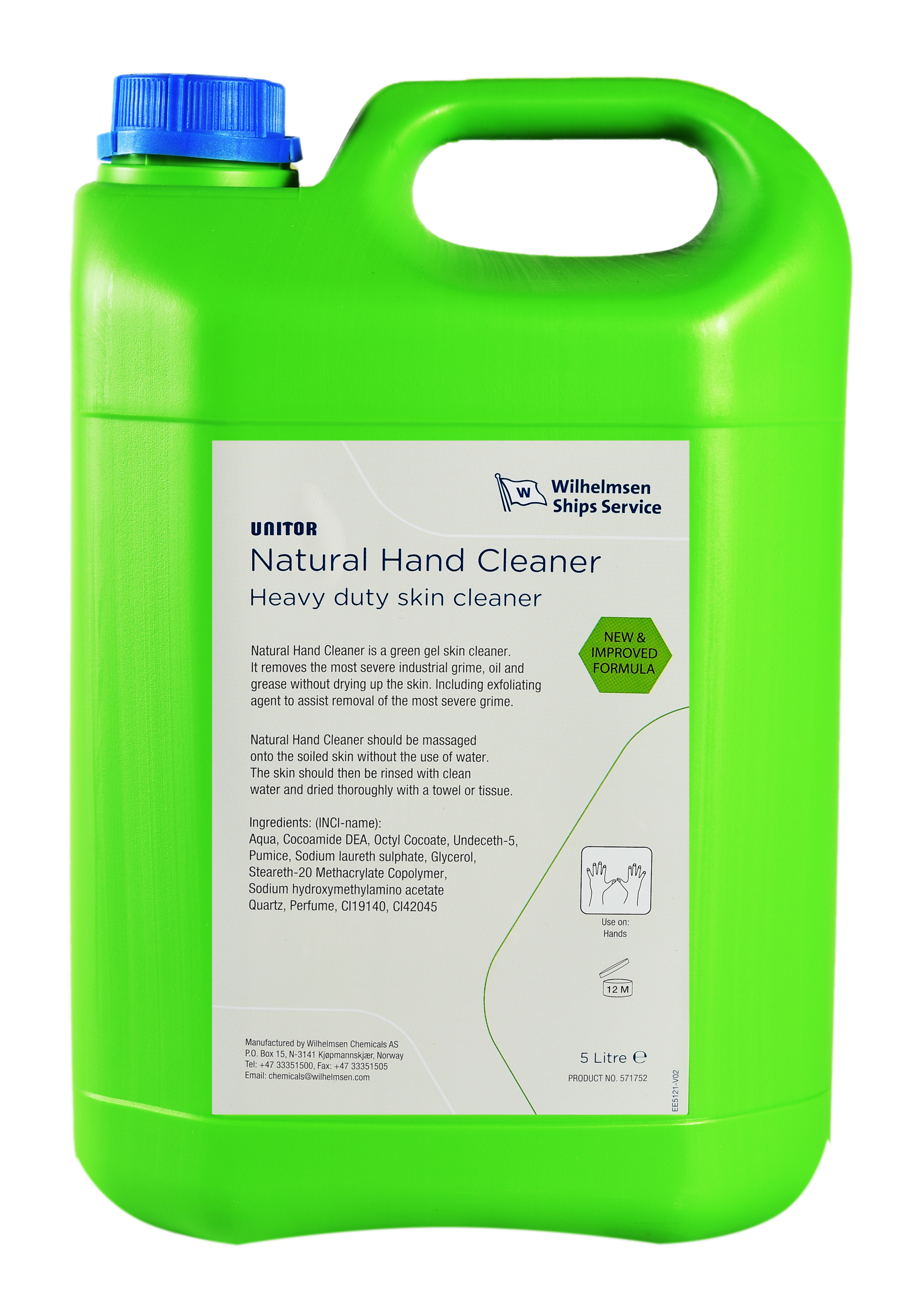 NATURAL HANDCLEANER 4X5 LTR