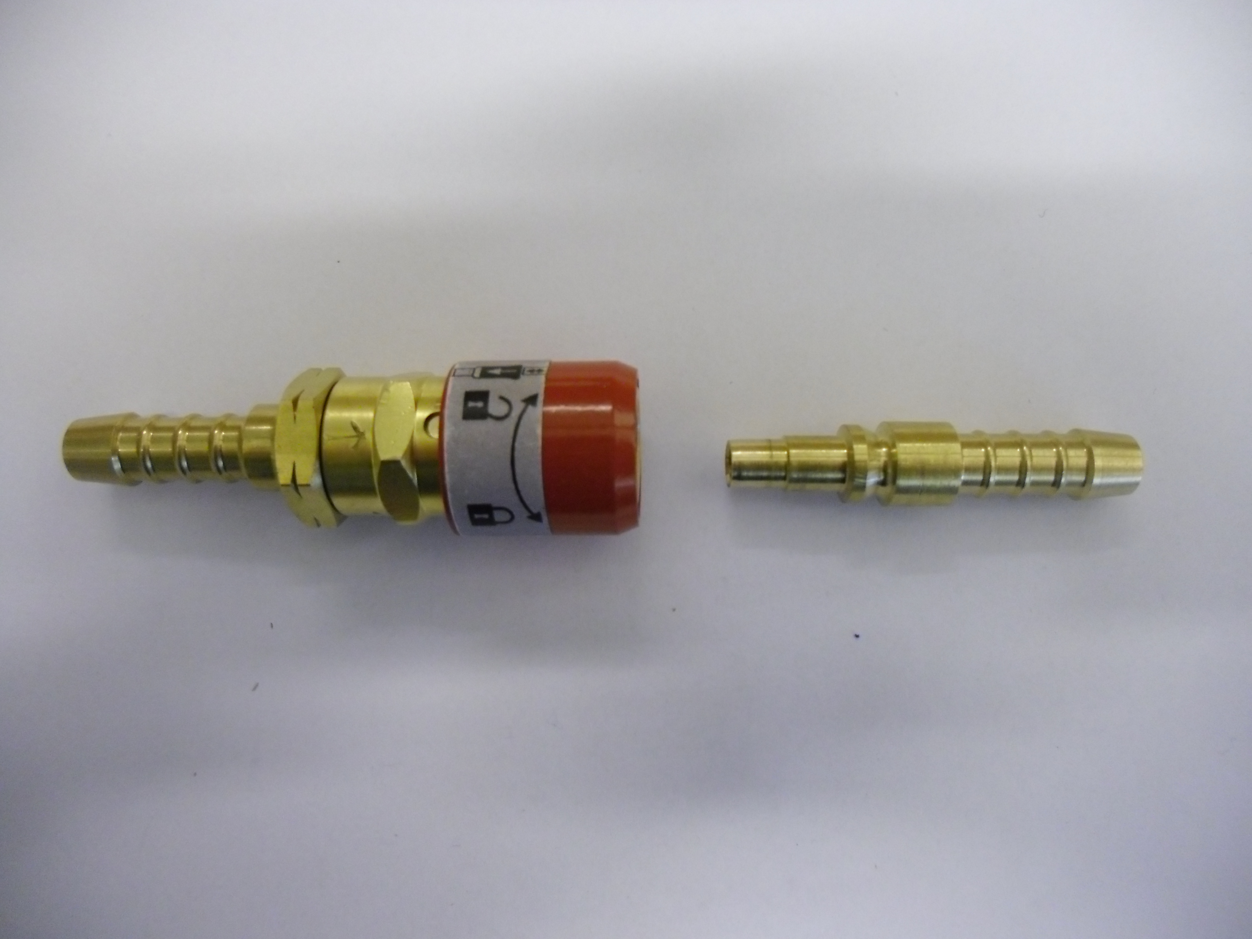 6x Gold 1/2PT Stecker auf 10mm Schlauch Schlauchtuelle Air Gas Quick Couple A8Z2 