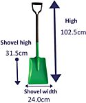 NON-SPARKING SAFETY SHOVEL W/HANDLE thumbnail